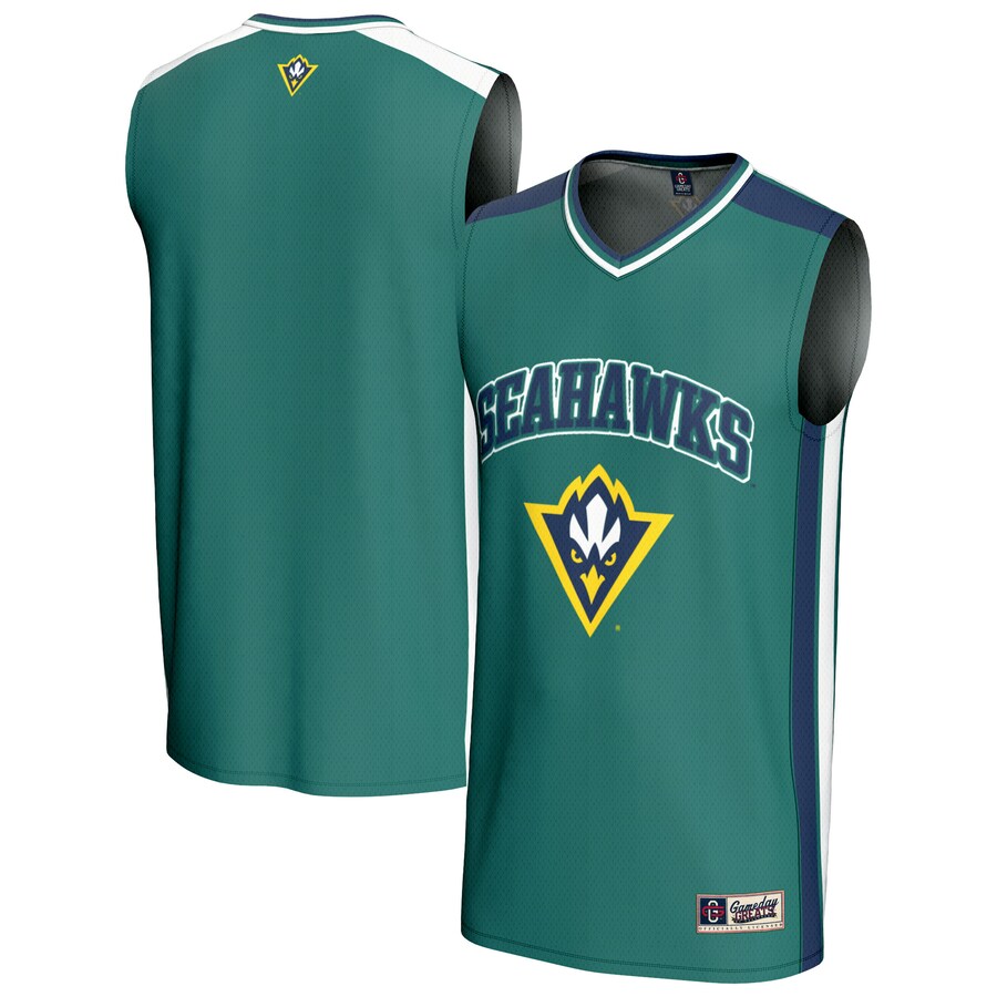 Men's GameDay Greats Teal UNC Wilmington Seahawks Basketball Jersey - U-jersey