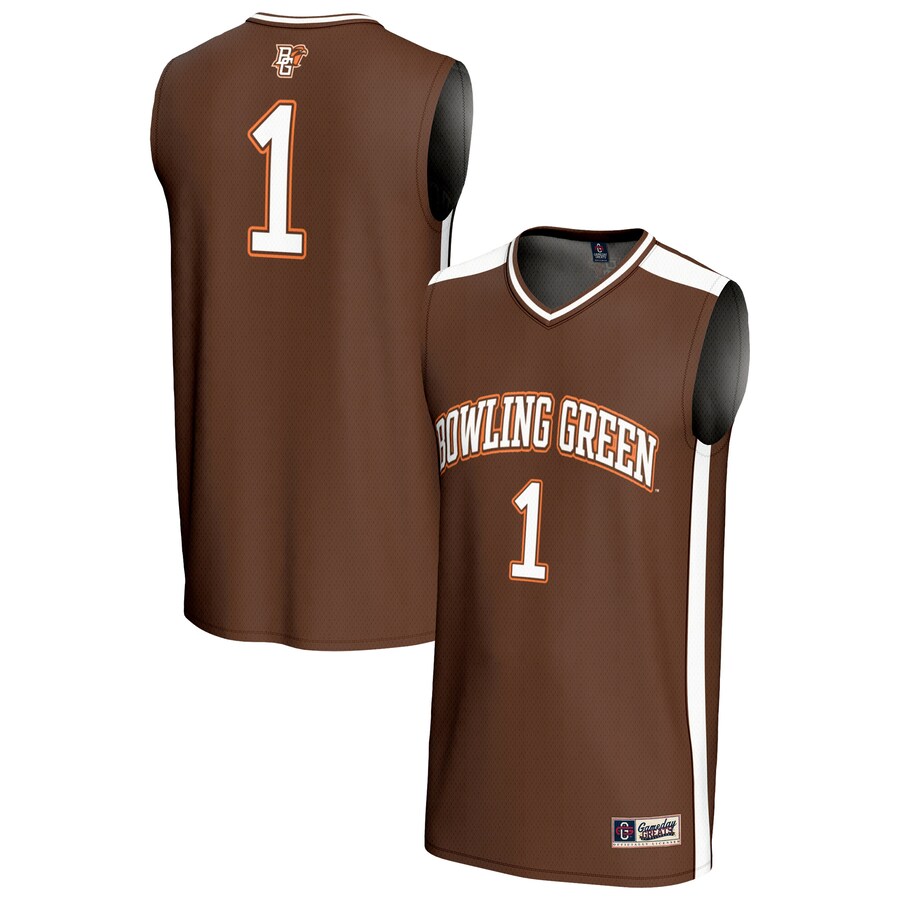 Unisex GameDay Greats #1 Brown Bowling Green St. Falcons Lightweight Basketball Fashion Jersey - U-jersey