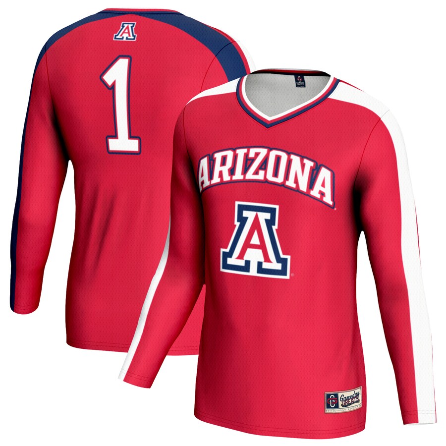 Unisex GameDay Greats Red Arizona Wildcats Women's Volleyball Lightweight Fashion Jersey - U-jersey