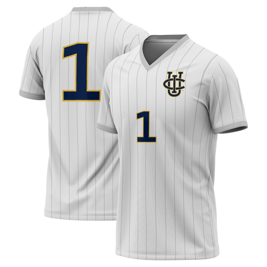 Youth #1 GameDay Greats White UC Irvine Anteaters Lightweight Soccer Fashion Jersey - U-jersey