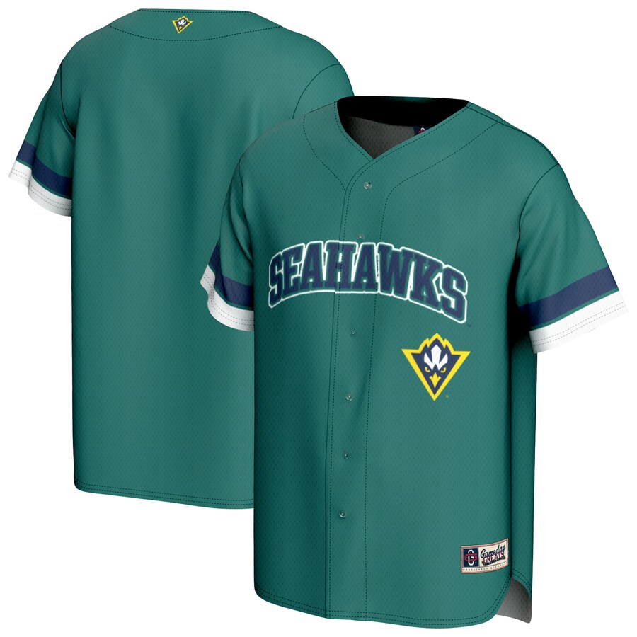 Youth GameDay Greats Teal UNC Wilmington Seahawks Baseball Jersey - U-jersey