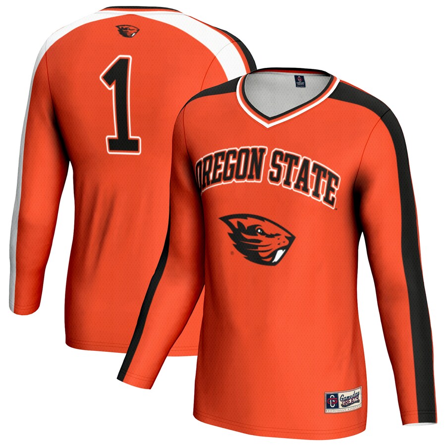 Unisex GameDay Greats Orange Oregon State Beavers #1 Lightweight Volleyball Fashion Jersey - U-jersey