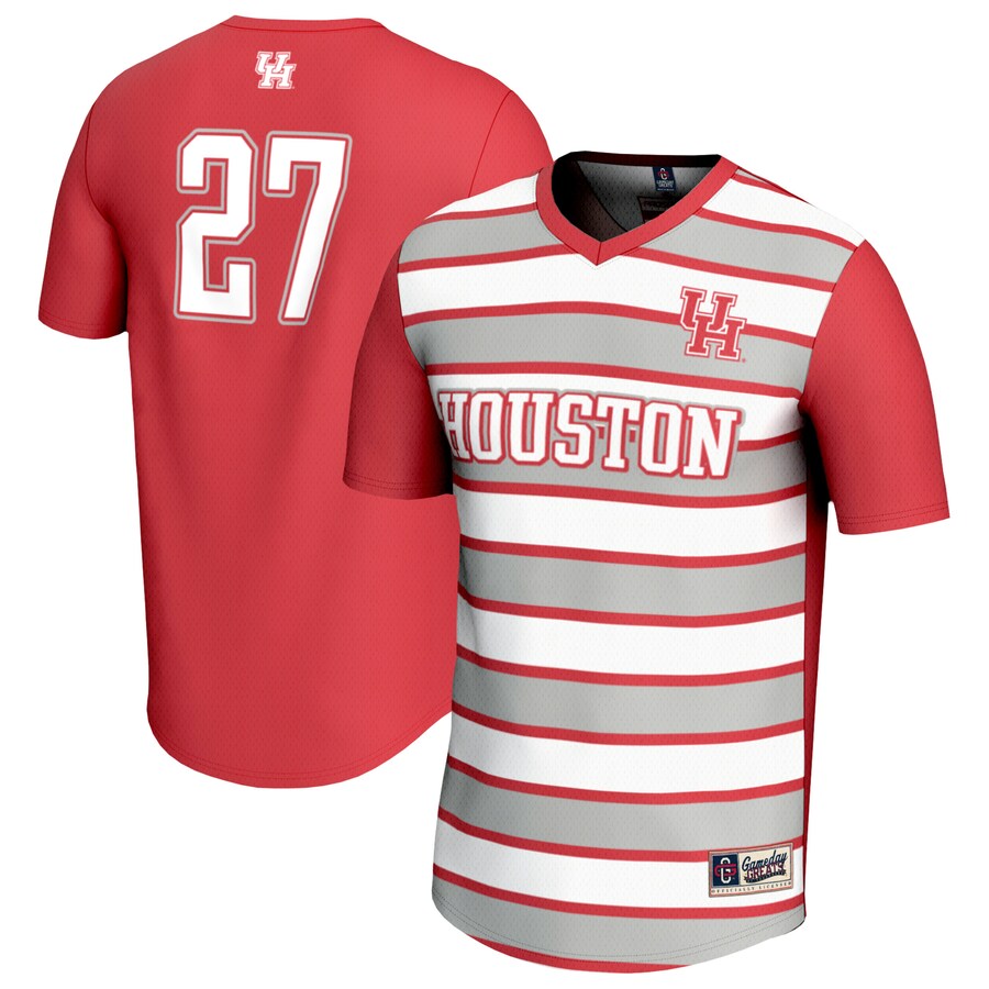 Unisex GameDay Greats #27 Red Houston Cougars Lightweight Soccer Fashion Jersey - U-jersey