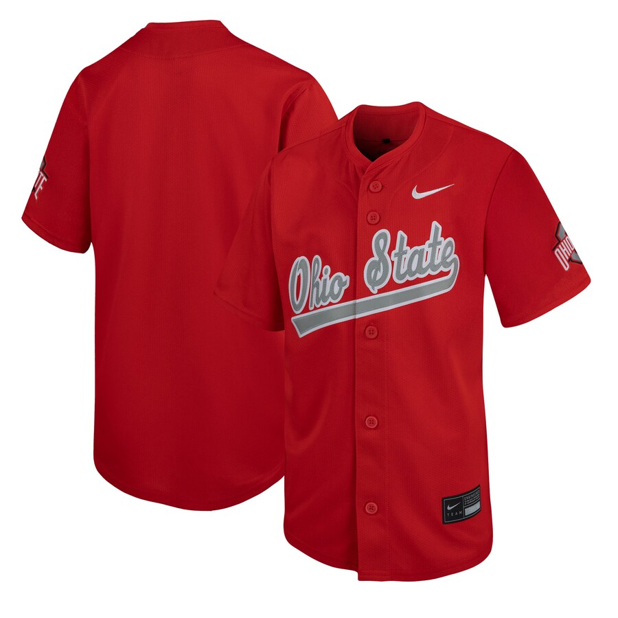 Youth Nike Scarlet Ohio State Buckeyes Limited Baseball Jersey - U-jersey