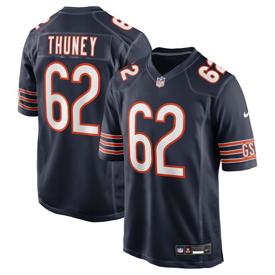 Men's Chicago Bears Joe Thuney Nike Navy Team Game Jersey - U-jersey