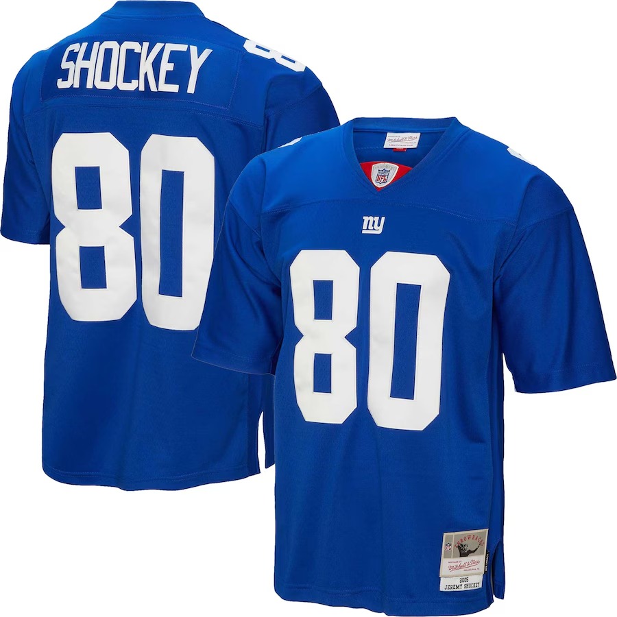 Men's New York Giants Jeremy Shockey Mitchell & Ness Royal Legacy Replica Jersey - U-jersey
