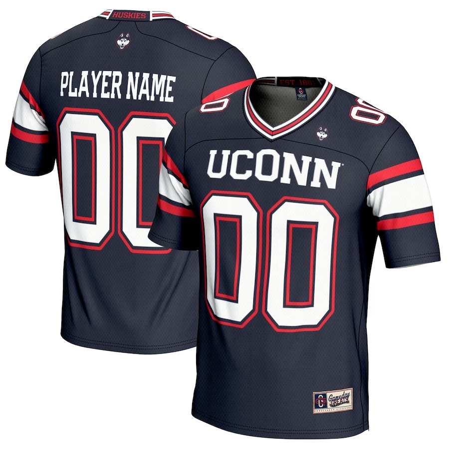 UConn Huskies GameDay Greats NIL Pick-A-Player Football Jersey - Navy - U-jersey