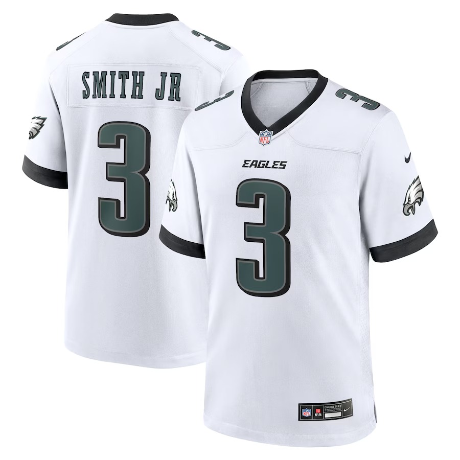 Men's Philadelphia Eagles Nolan Smith Nike White White Game Jersey - U-jersey