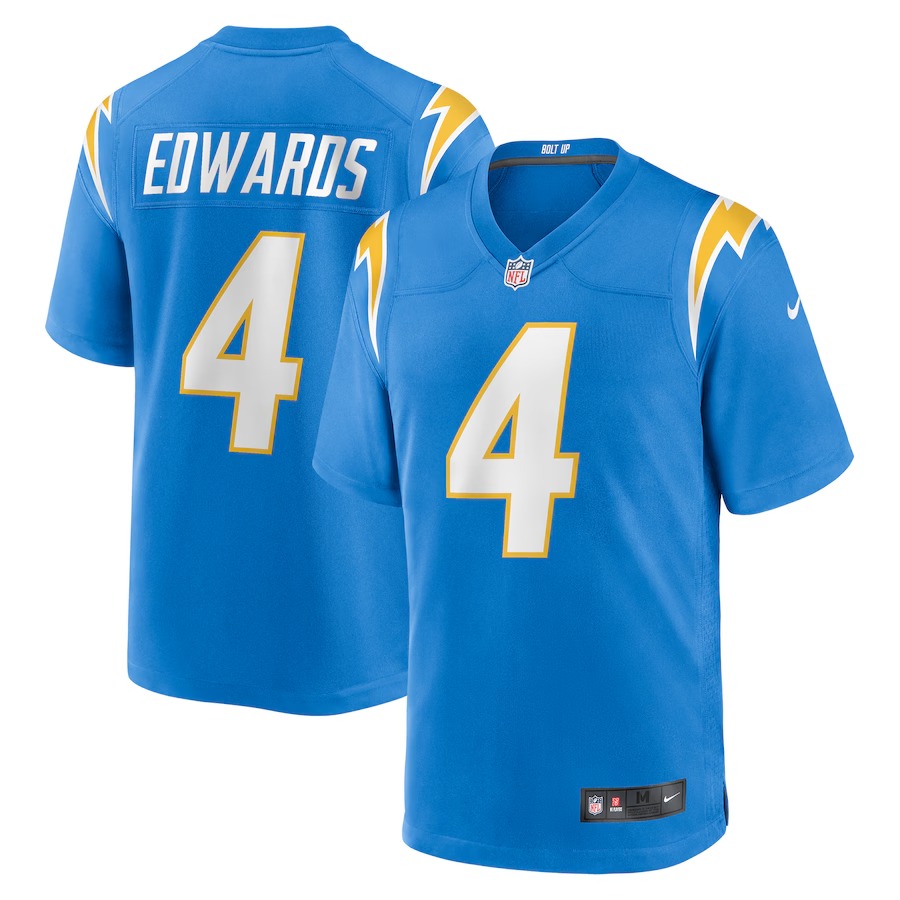 Men's Los Angeles Chargers Gus Edwards Nike  Powder Blue  Game Jersey - U-jersey
