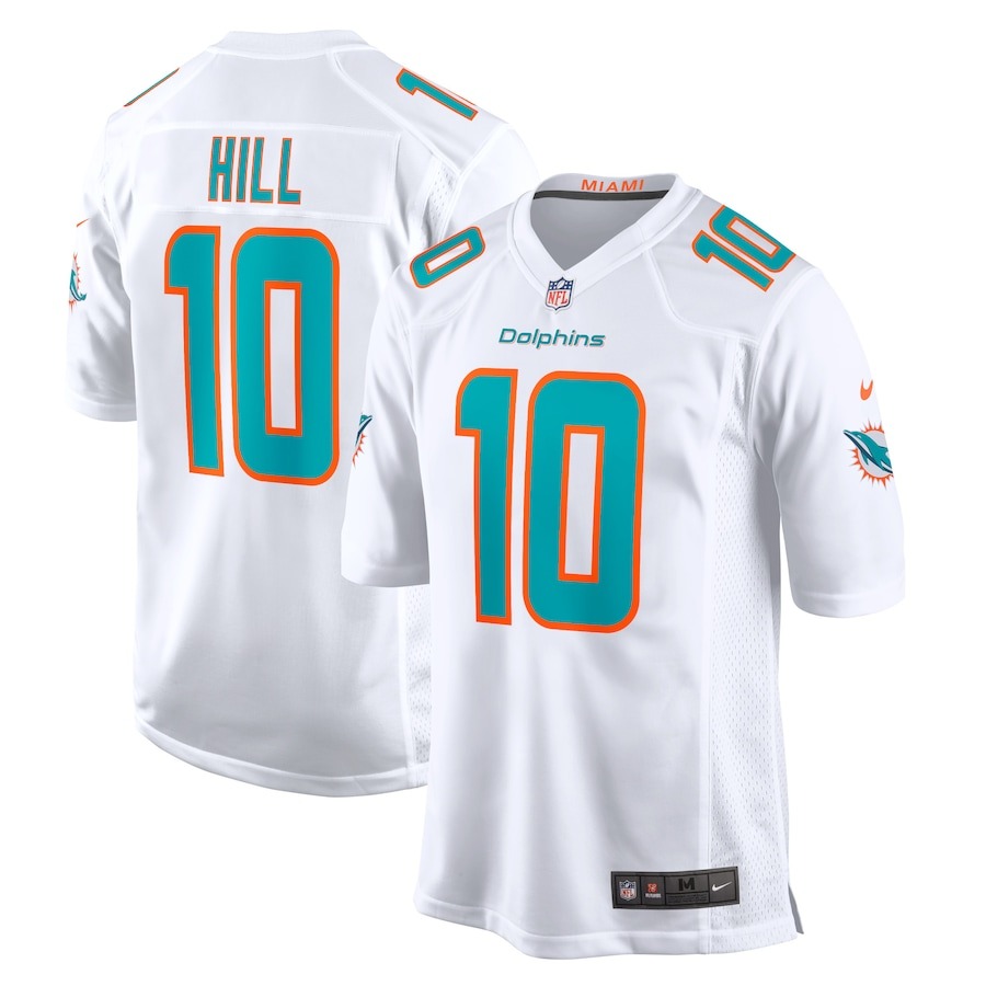 Men's Miami Dolphins Tyreek Hill Nike White Game Jersey - U-jersey