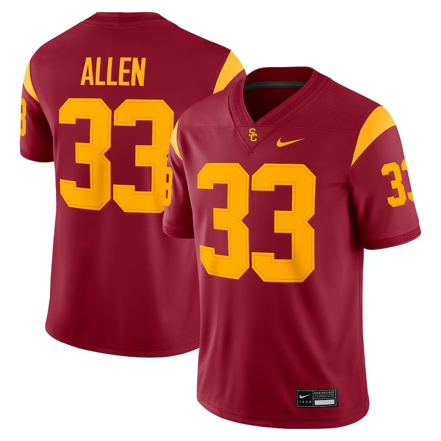 Men's Nike Marcus Allen Cardinal USC Trojans Alumni Game Jersey - U-jersey