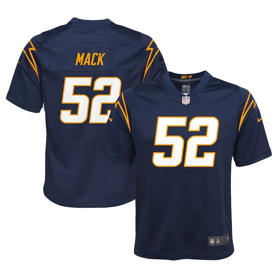 Youth Los Angeles Chargers Khalil Mack Nike Navy Game Jersey - U-jersey