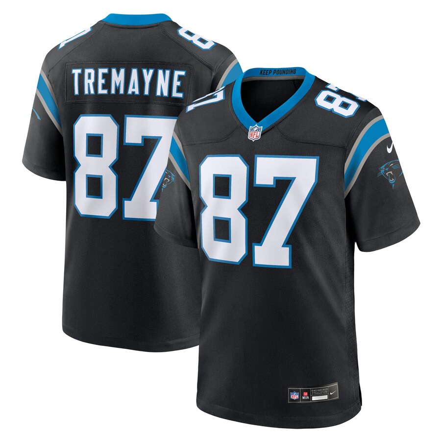 Men's Carolina Panthers Brycen Tremayne Nike Black Team Game Jersey - U-jersey