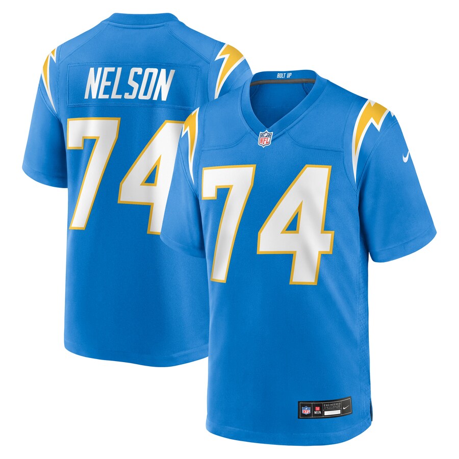 Men's Los Angeles Chargers Ryan Nelson Nike Powder Blue Team Game Jersey - U-jersey