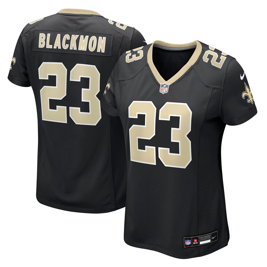 Women's New Orleans Saints Julian Blackmon Nike Black Team Game Jersey - U-jersey