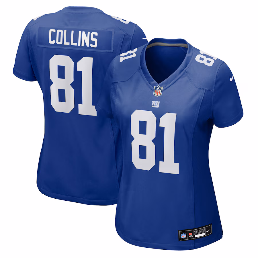 Women's New York Giants Beaux Collins Nike Royal Team Game Jersey - U-jersey