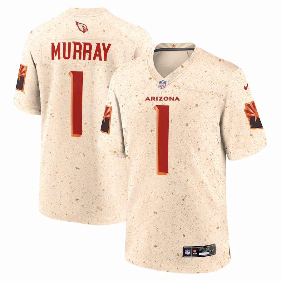 Men's Arizona Cardinals Kyler Murray Nike Natural 2025 Rivalries Collection Game Jersey - U-jersey