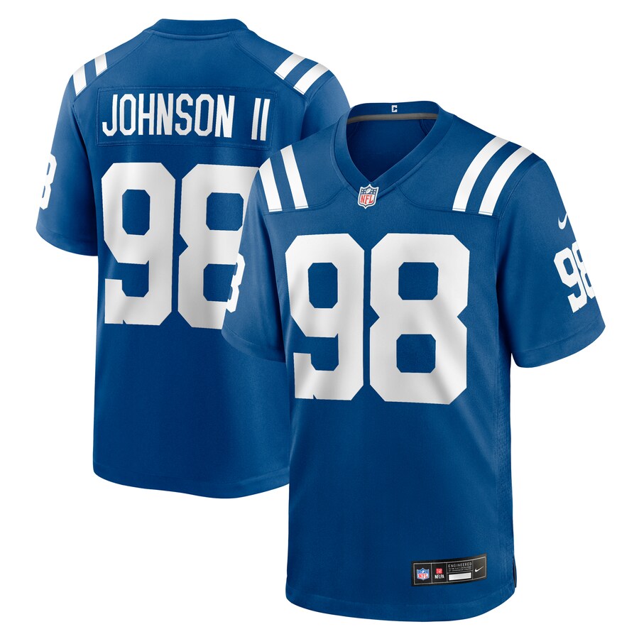 Men's Indianapolis Colts Eric Johnson II Nike Royal Team Game Jersey - U-jersey