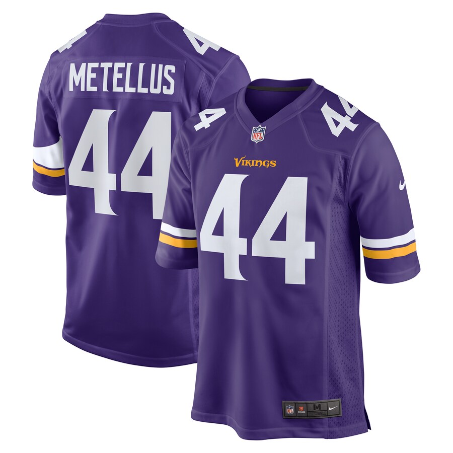 Men's Minnesota Vikings Josh Metellus Nike Purple Game Jersey - U-jersey