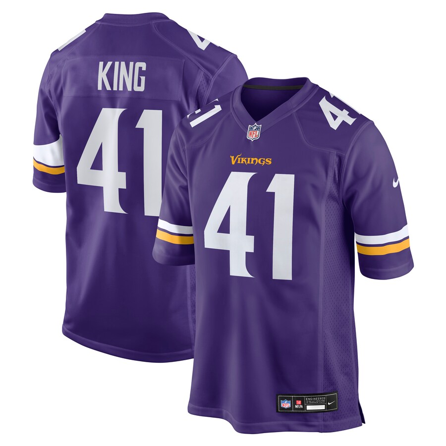 Men's Minnesota Vikings Kobe King Nike Purple Team Game Jersey - U-jersey