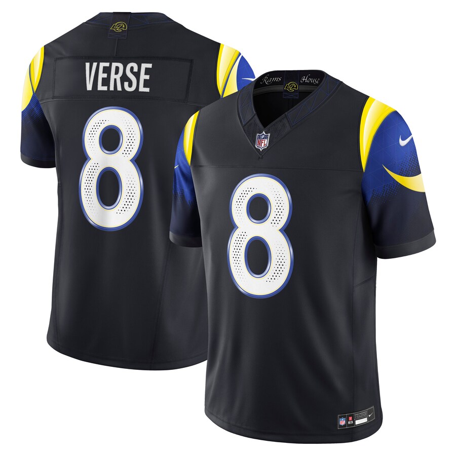 Men's Los Angeles Rams Jared Verse Nike Midnight Blue 2025 Rivalries Collection Limited Jersey - U-jersey