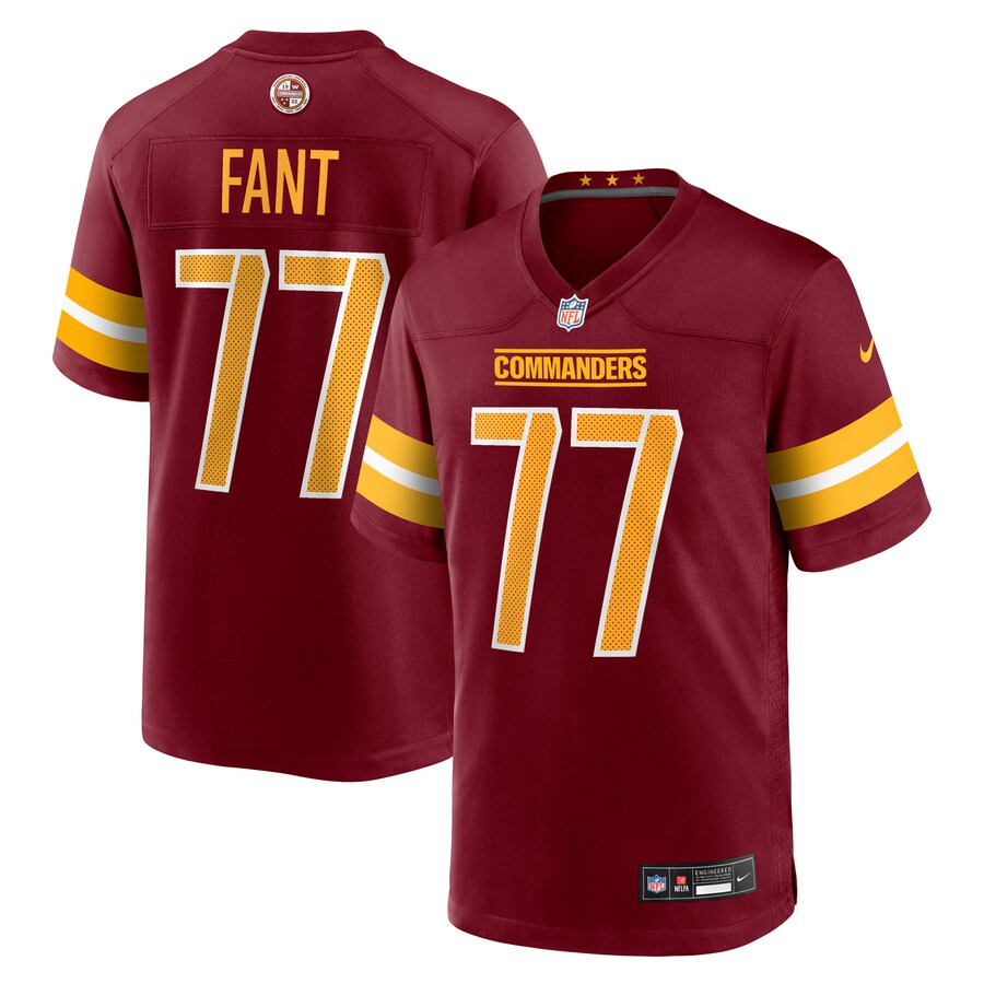 Men's Washington Commanders George Fant Nike Burgundy Team Game Jersey - U-jersey