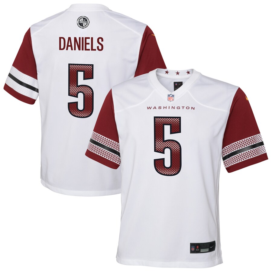 Youth Washington Commanders Jayden Daniels Nike White Game Jersey - U-jersey