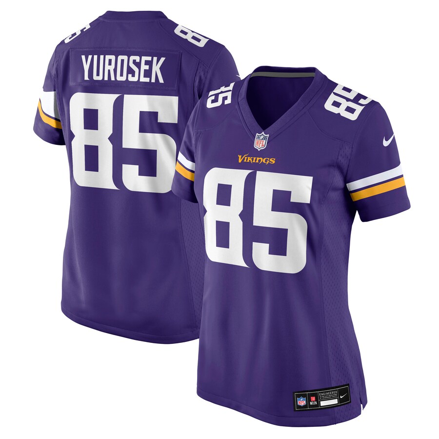 Women's Minnesota Vikings Ben Yurosek Nike Purple Team Game Jersey - U-jersey