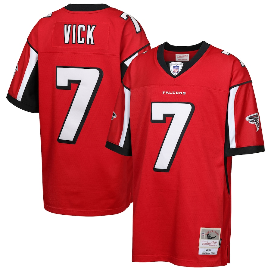 Youth Atlanta Falcons Michael Vick Mitchell & Ness Red 2003 Legacy Retired Player Jersey - U-jersey