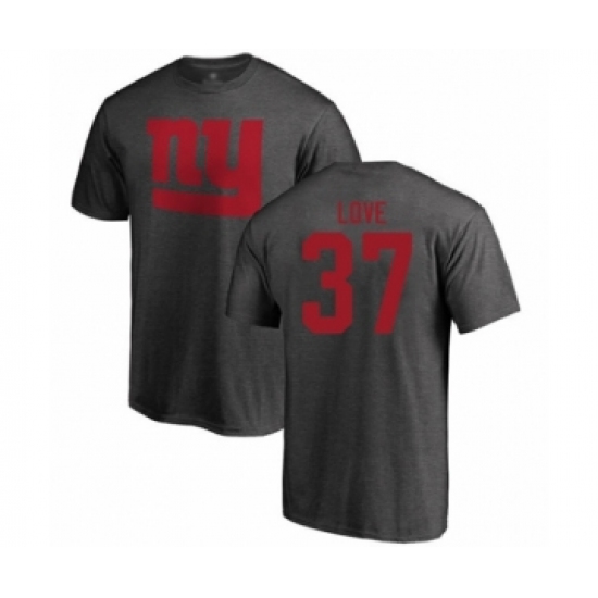 Football New York Giants #37 Julian Love Ash One Color T-Shirt - U-jersey