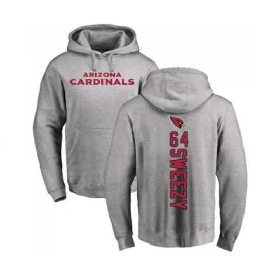 Football Arizona Cardinals #64 J.R. Sweezy Ash Backer Pullover Hoodie - U-jersey
