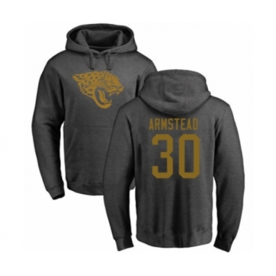 Football Jacksonville Jaguars #30 Ryquell Armstead Ash One Color Pullover Hoodie - U-jersey
