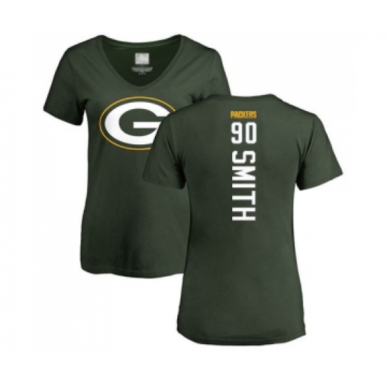 Football Women's Green Bay Packers #90 Za'Darius Smith Green Backer T-Shirt - U-jersey