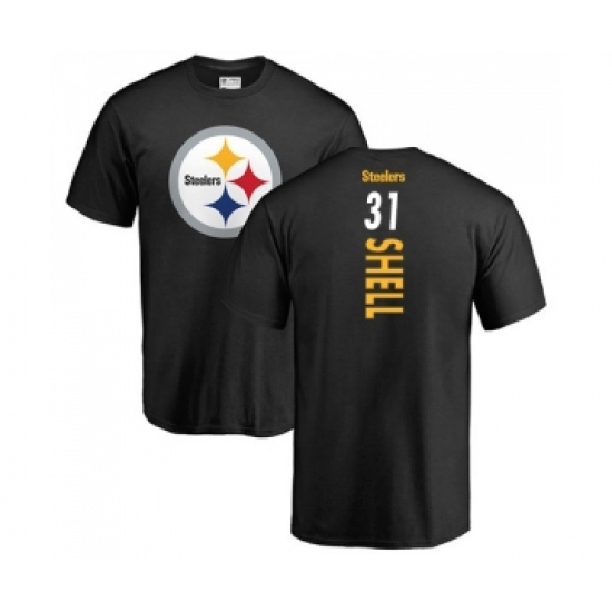 Football Pittsburgh Steelers #31 Donnie Shell Black Backer T-Shirt - U-jersey