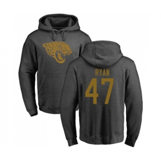 Football Jacksonville Jaguars #47 Jake Ryan Ash One Color Pullover Hoodie - U-jersey