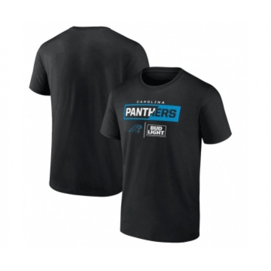Men's Carolina Panthers Black x Bud Light T-Shirt - U-jersey