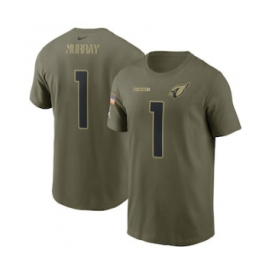 Men's Arizona Cardinals Kyler Murray Football Camo 2021 Salute To Service Name & Number T-Shirt - U-jersey