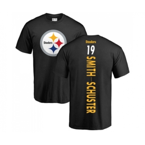 Football Pittsburgh Steelers #19 JuJu Smith-Schuster Black Backer T-Shirt - U-jersey