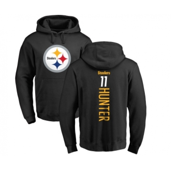 Football Pittsburgh Steelers #11 Justin Hunter Black Backer Pullover Hoodie - U-jersey