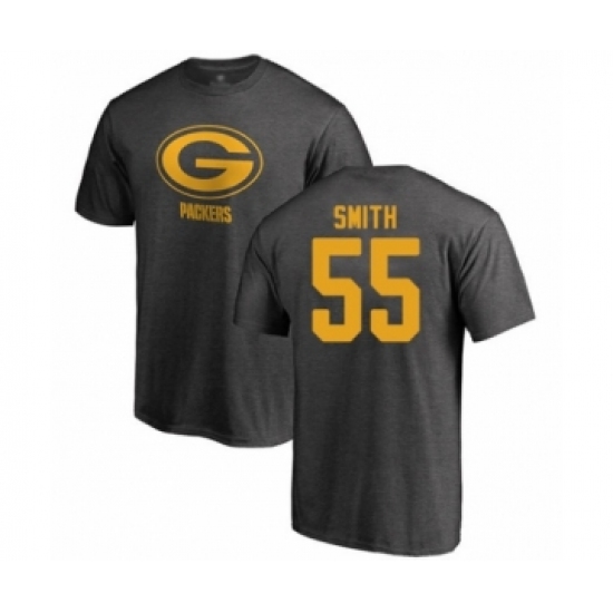 Football Green Bay Packers #55 Za'Darius Smith Ash One Color T-Shirt - U-jersey