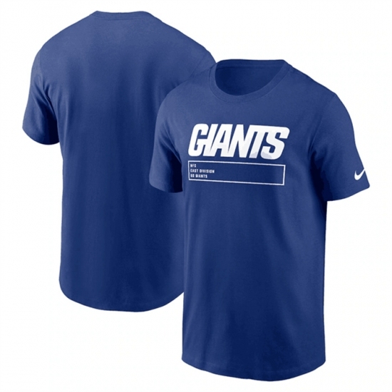 Men's New York Giants Royal Division Essential T Shirt - U-jersey