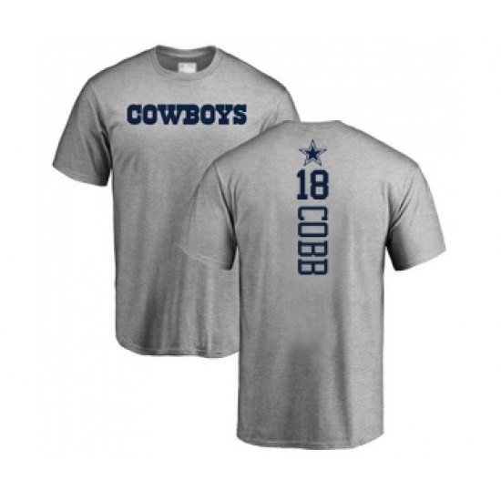 Football Dallas Cowboys #18 Randall Cobb Ash Backer T-Shirt - U-jersey