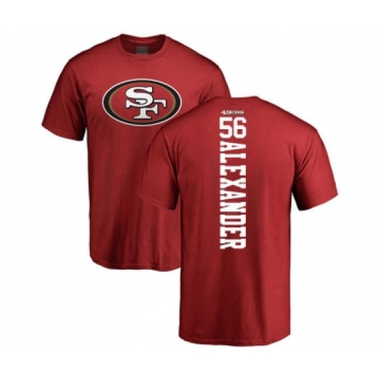 Football San Francisco 49ers #56 Kwon Alexander Red Backer T-Shirt - U-jersey
