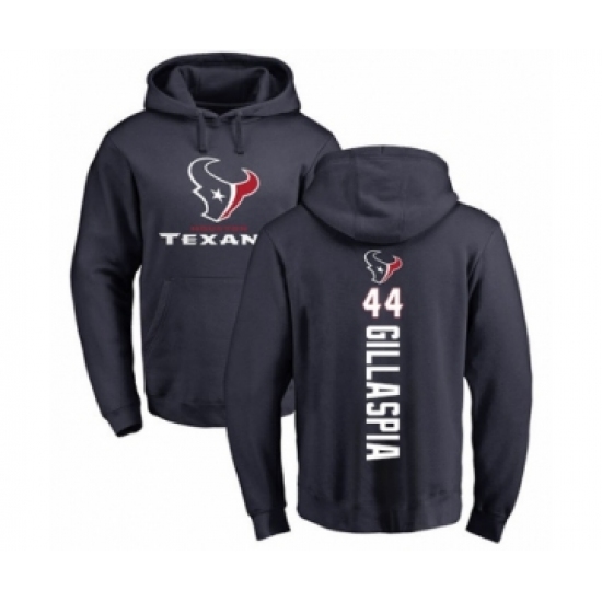 Football Houston Texans #44 Cullen Gillaspia Navy Blue Backer Pullover Hoodie - U-jersey