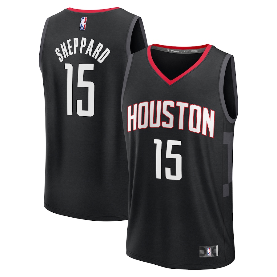 Men's Houston Rockets Reed Sheppard Fanatics Black Fast Break Replica Player Jersey - Statement Edition - U-jersey