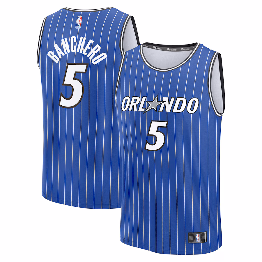 Men's Orlando Magic Paolo Banchero Fanatics Blue Fast Break Replica Player Jersey - Icon Edition - U-jersey