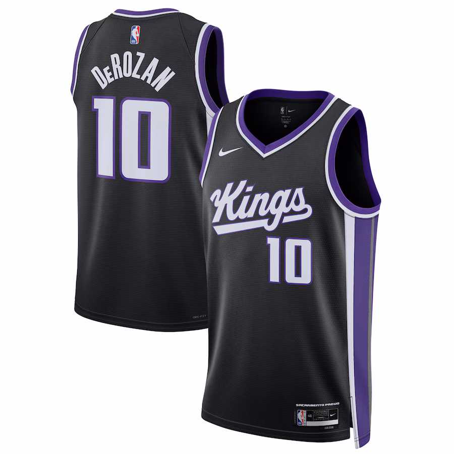 Unisex Sacramento Kings DeMar DeRozan Nike Black Swingman Player Jersey - Icon Edition - U-jersey