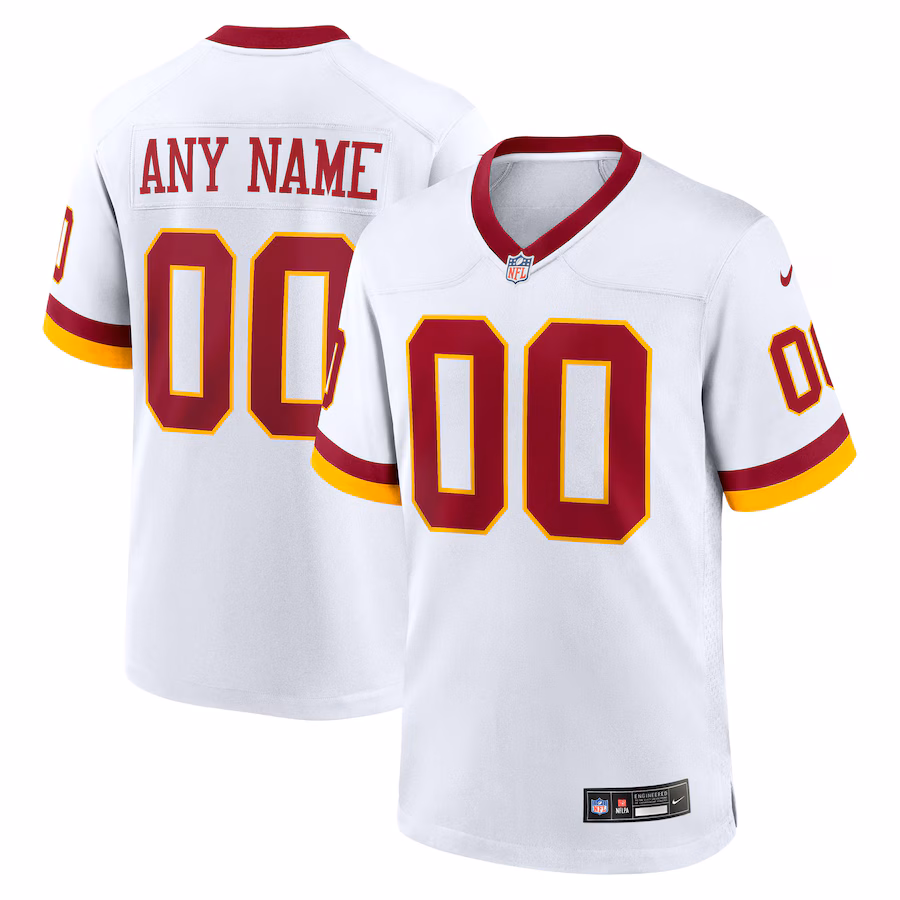 Men's Washington Commanders Nike White Game Super Bowl Era Custom Jersey - U-jersey