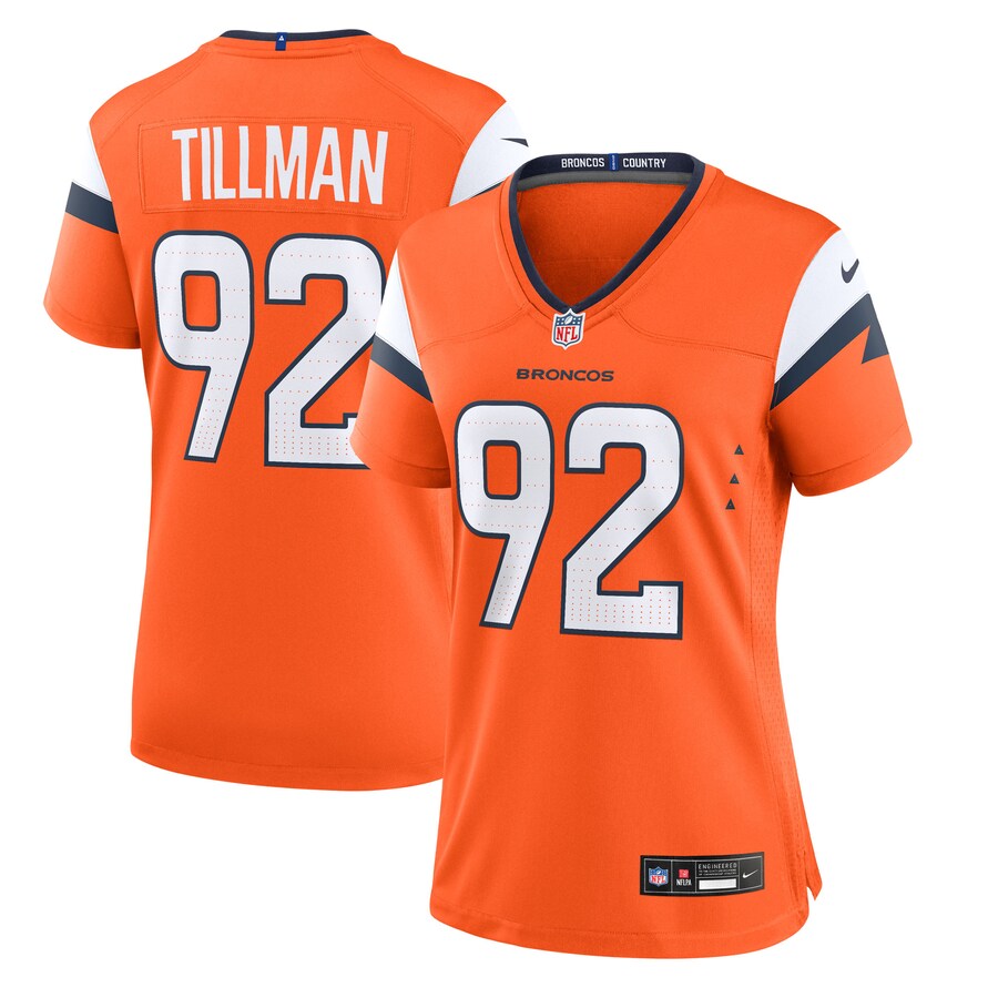 Women's Denver Broncos Dondrea Tillman Nike Orange Team Game Jersey - U-jersey