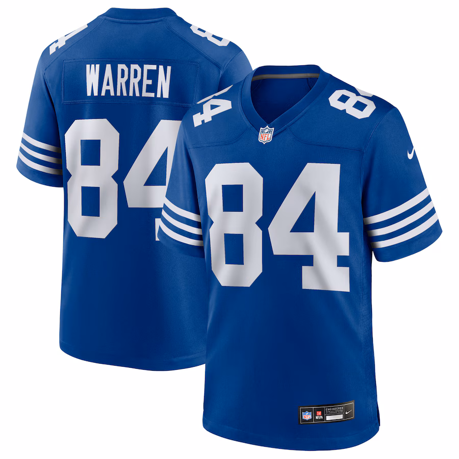 Men's Indianapolis Colts Tyler Warren Nike Royal Alternate Game Jersey - U-jersey